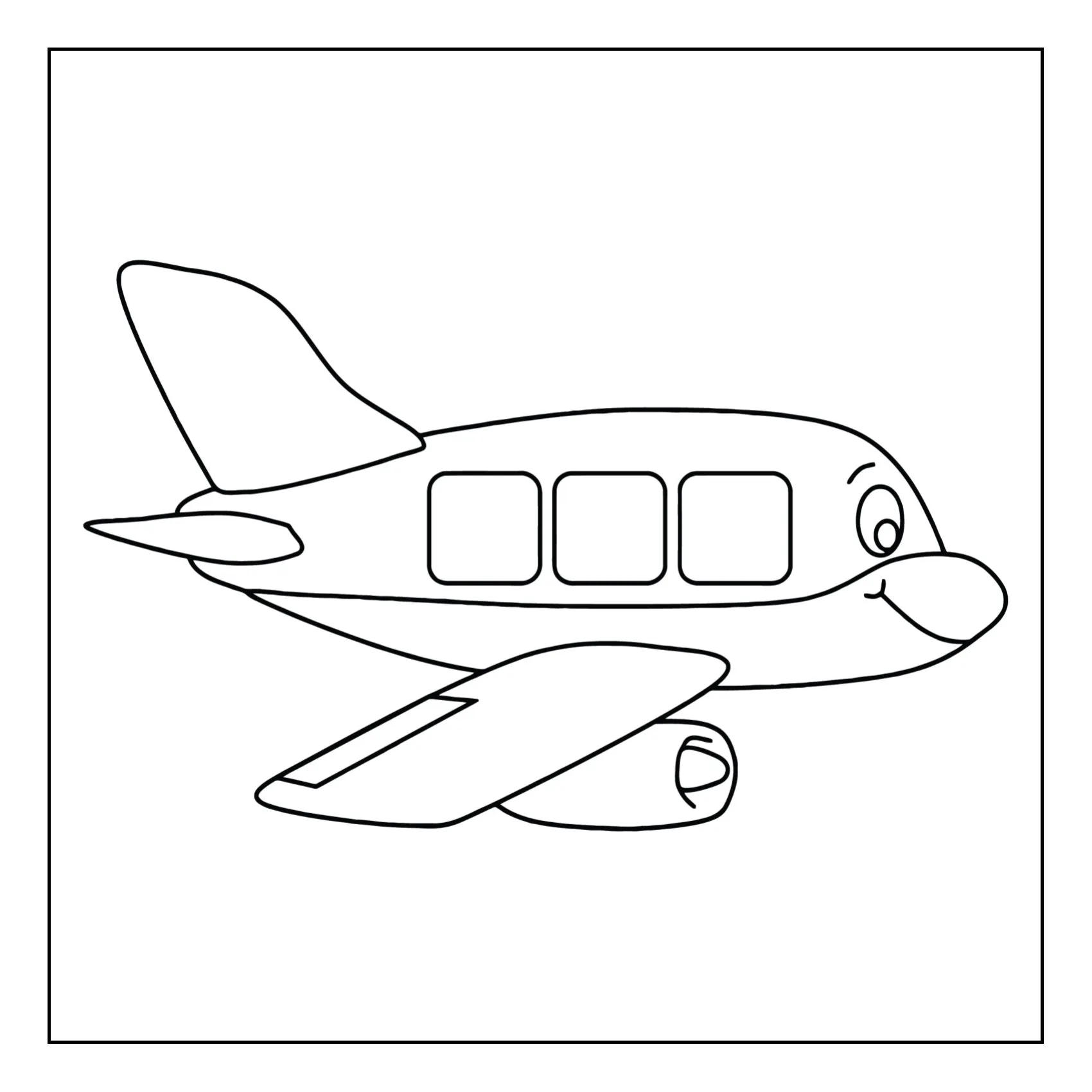 Means of tranport coloring page (6)