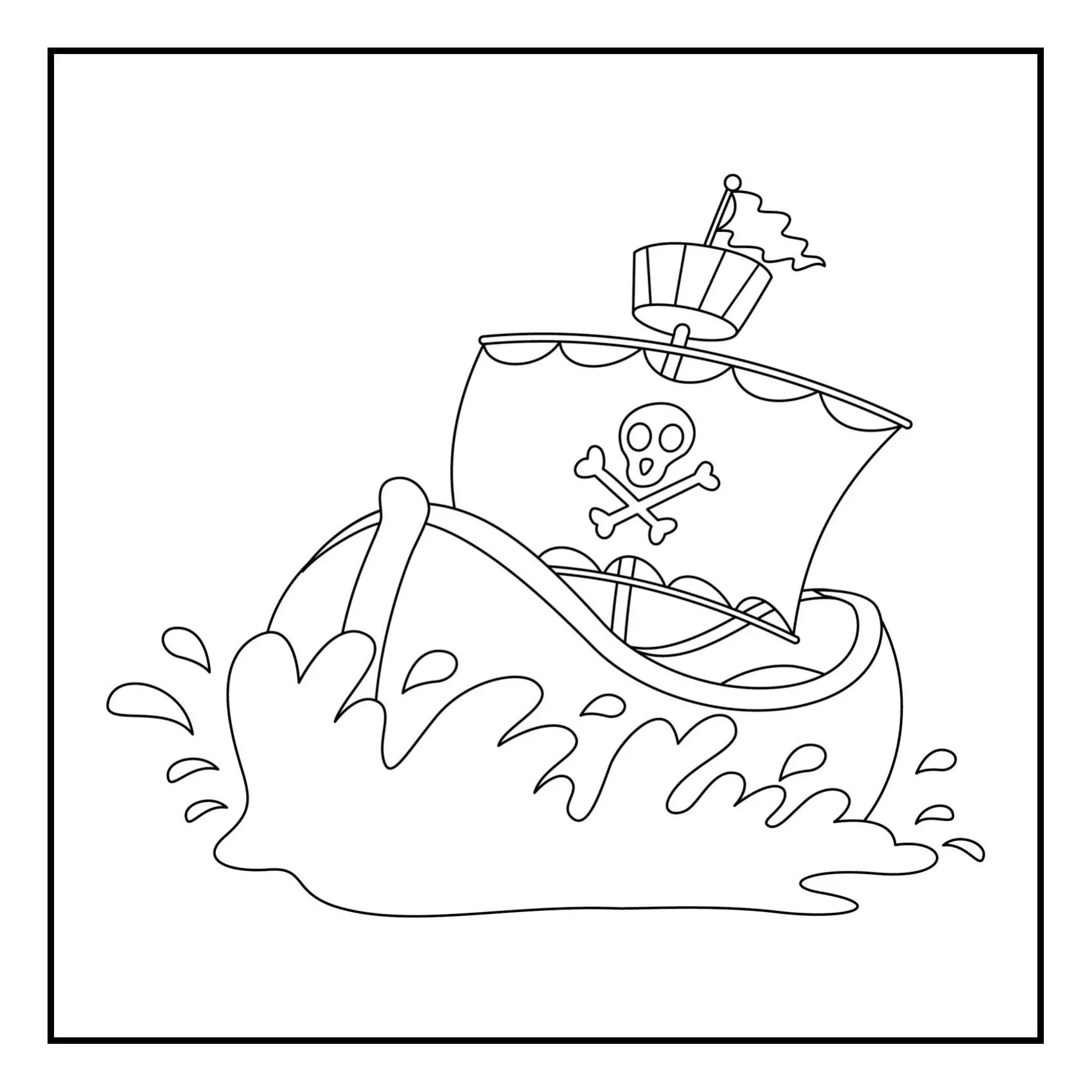 Means of tranport coloring page (9)