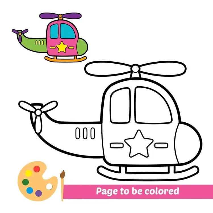 Means of transport coloring page (12)