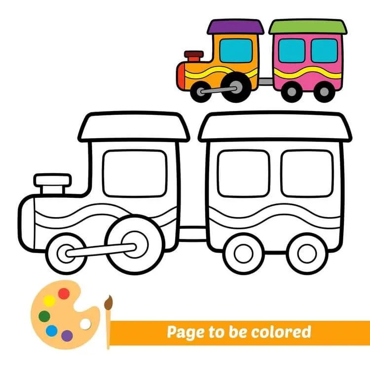 Means of transport coloring page (18)