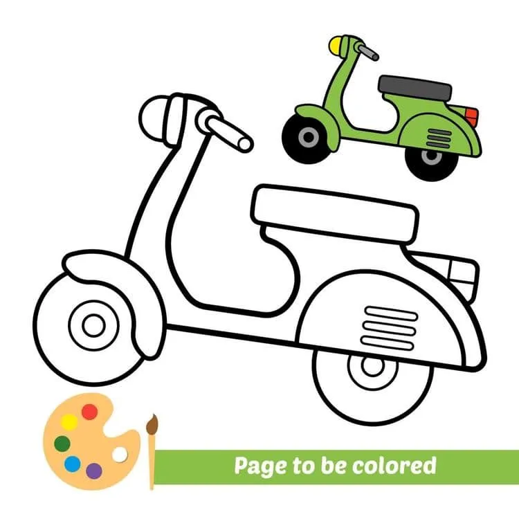 Means of transport coloring page (19)