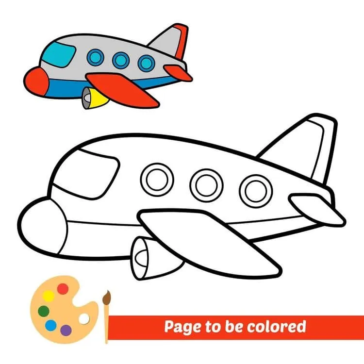 Means of transport coloring page (2)