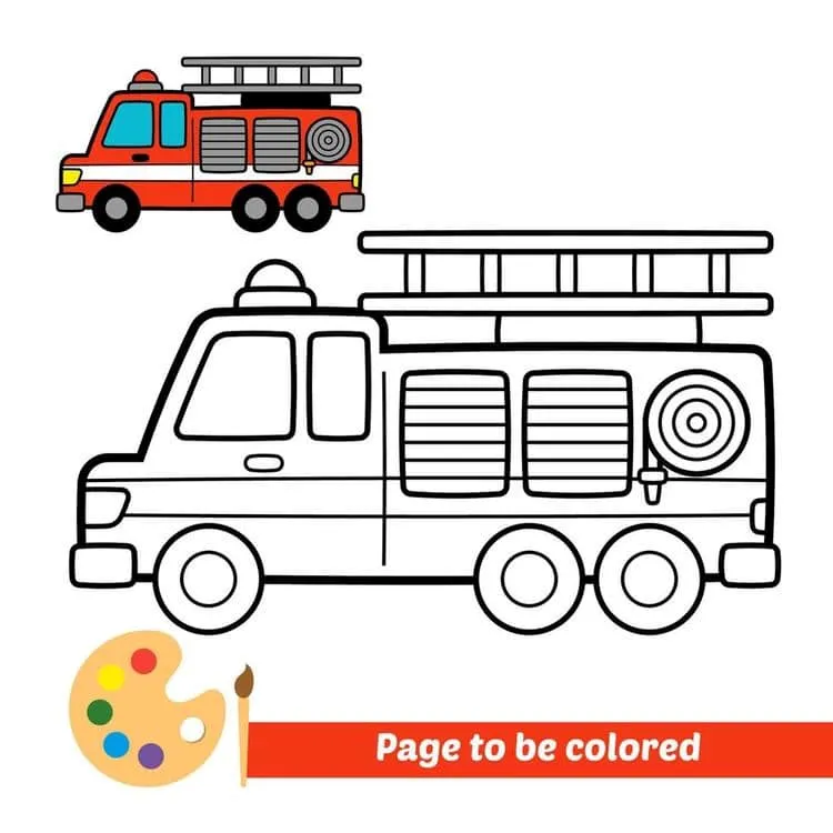 Means of transport coloring page (5)