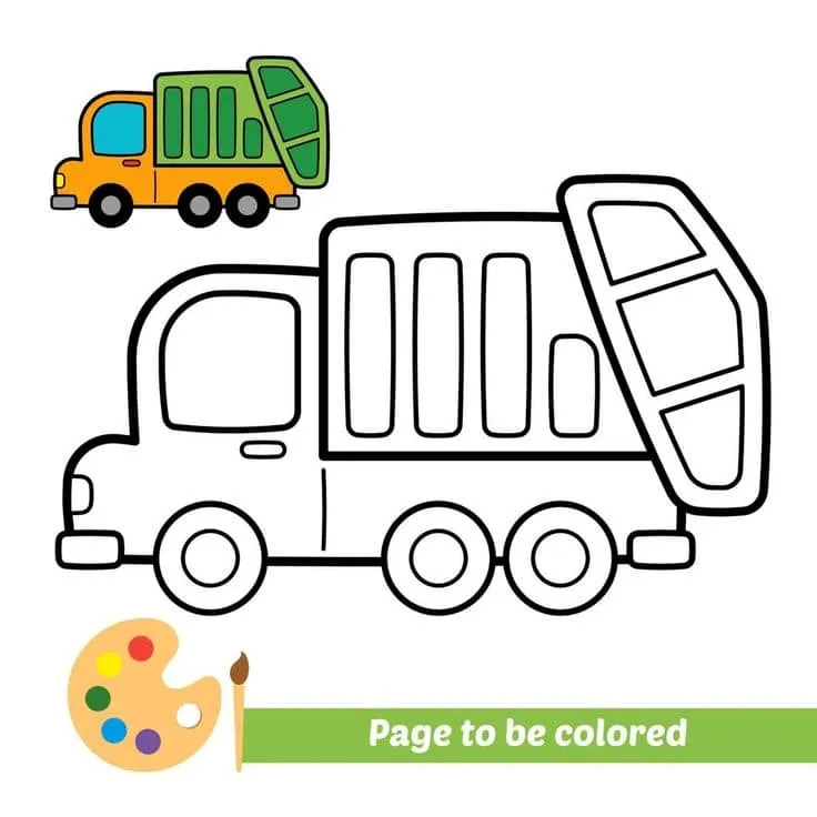 Means of transport coloring page (7)