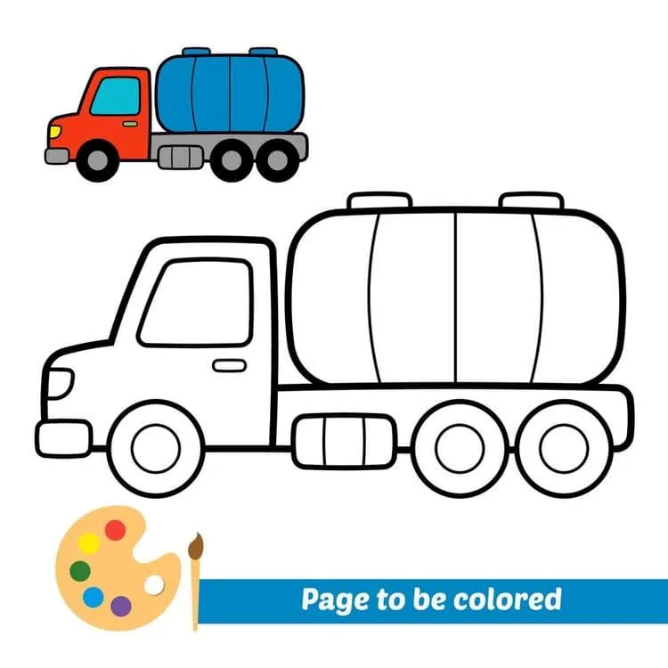 Means of transport coloring page (8)