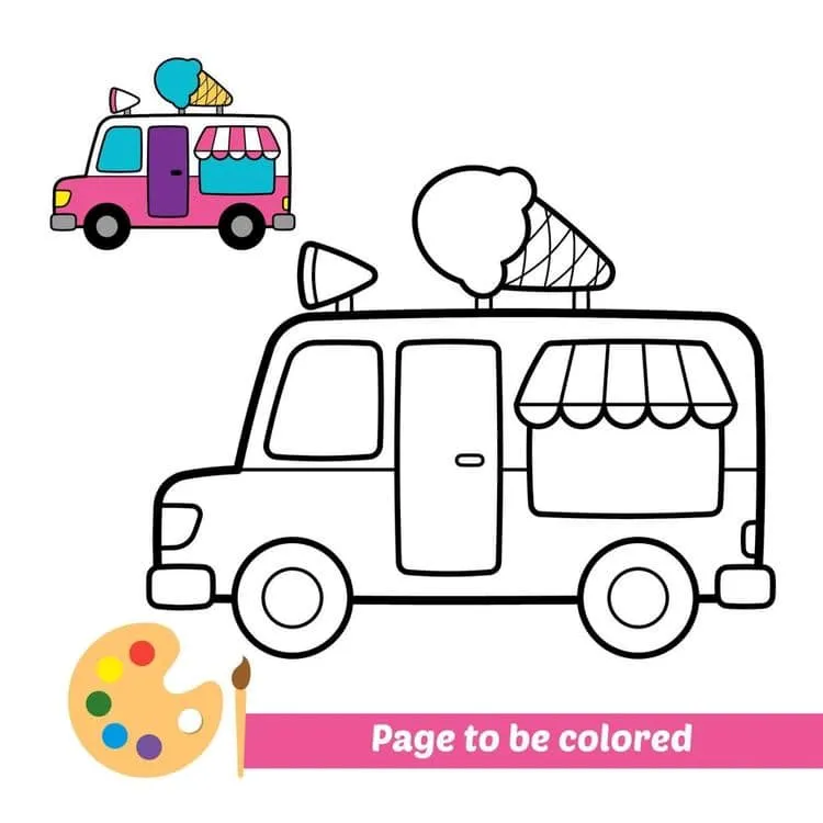 Means of transport coloring page (9)