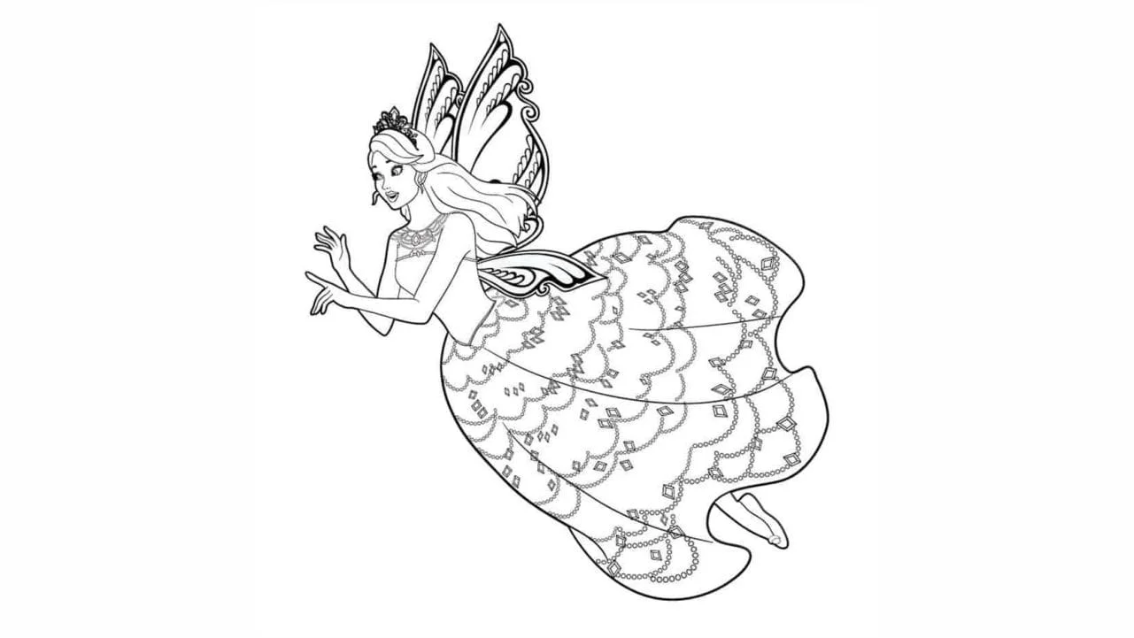 Mermaid coloring page (18)