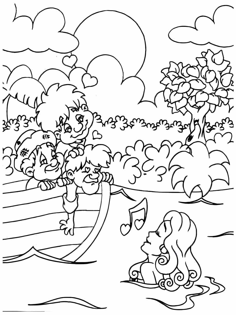 Mermaid iara coloring page (13)