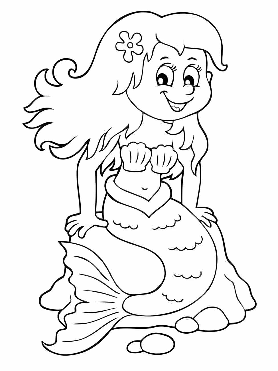 Mermaid iara coloring page (18)