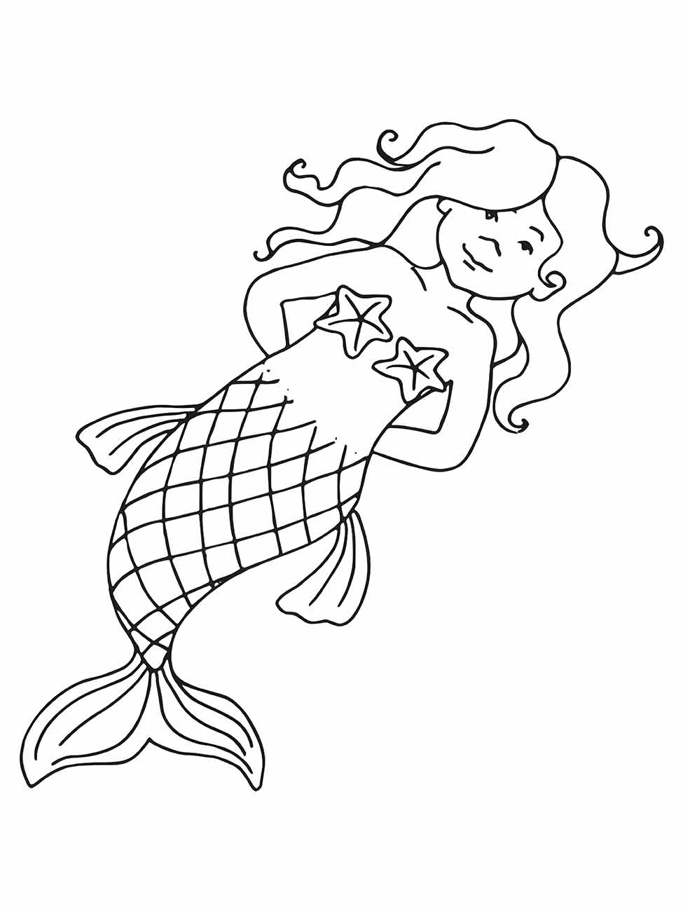 Mermaid iara coloring page (19)