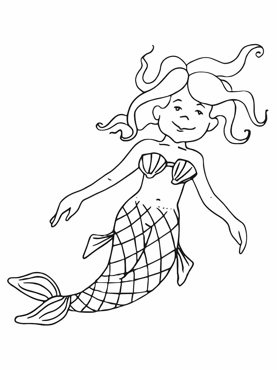 Mermaid iara coloring page (23)