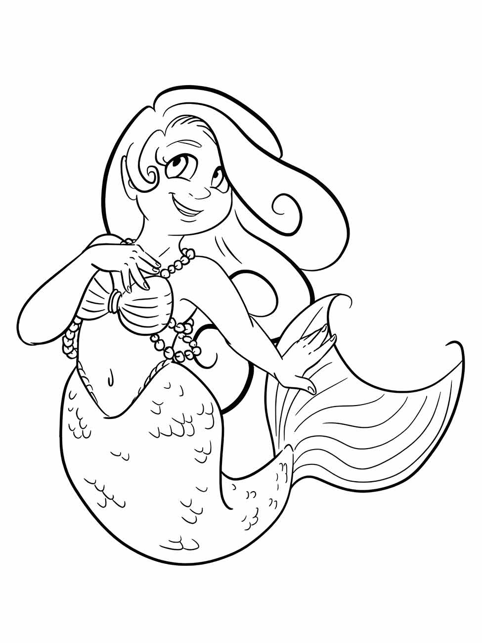 Mermaid iara coloring page (24)