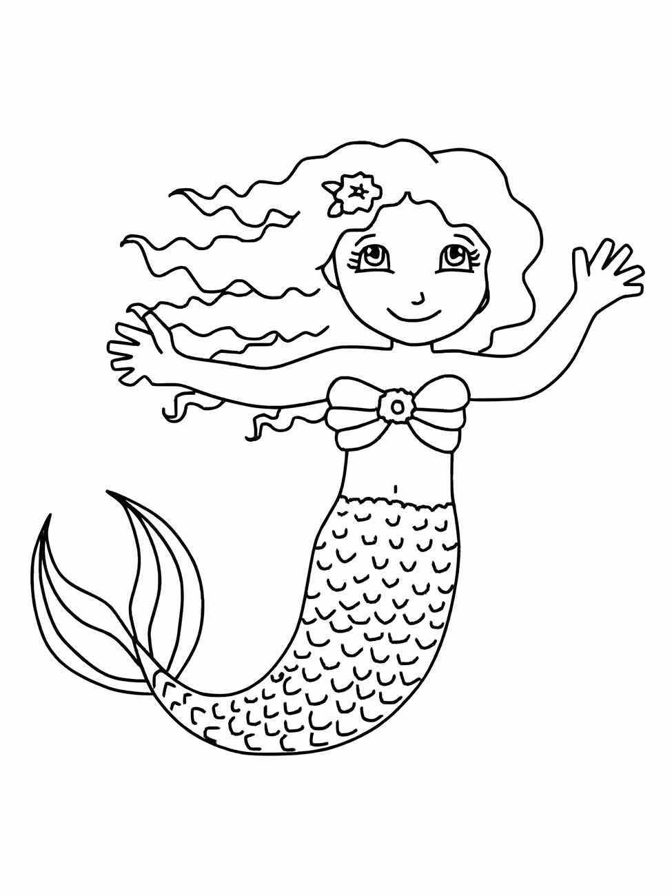 Mermaid iara coloring page (27)