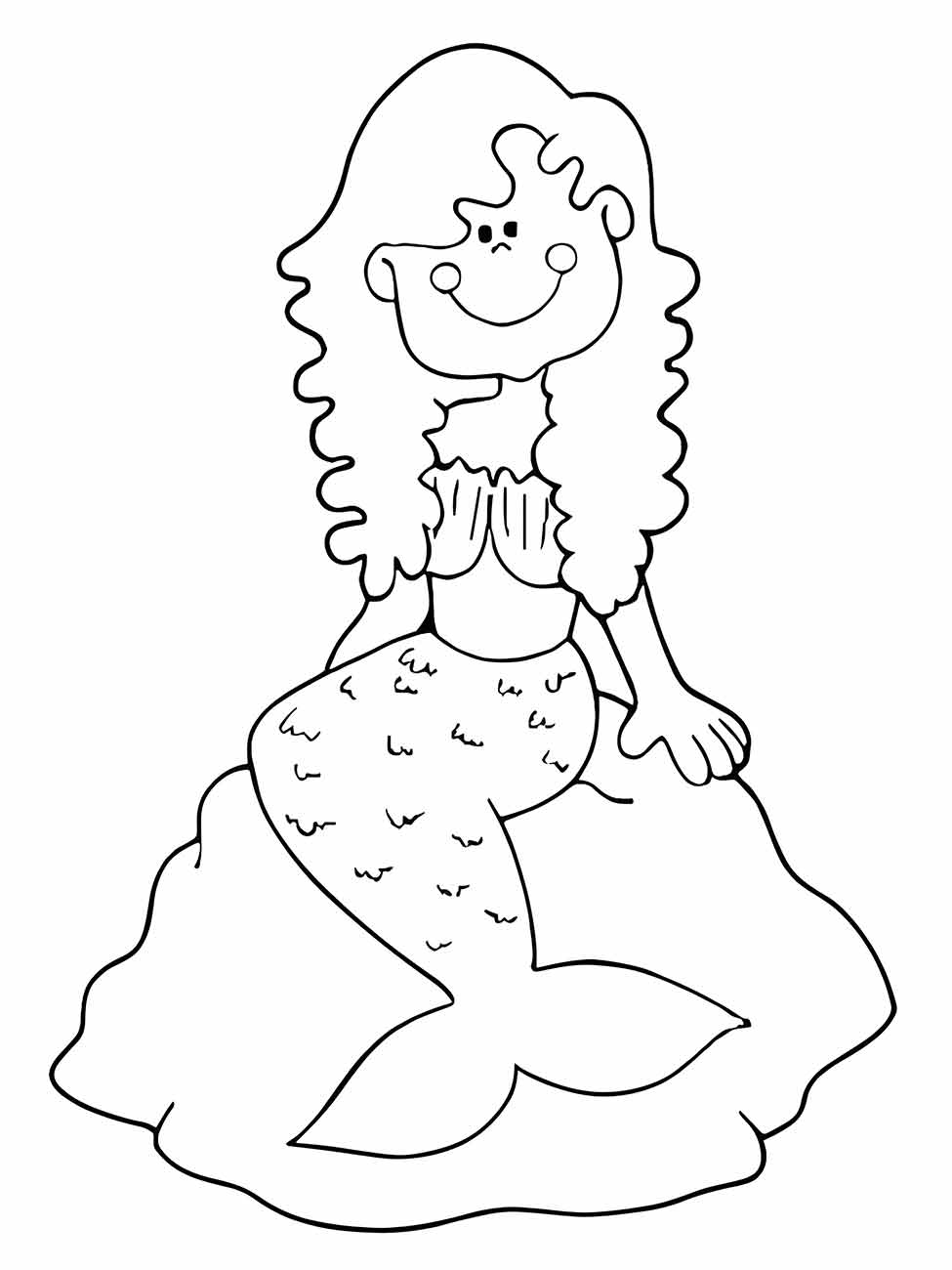 Mermaid iara coloring page (34)