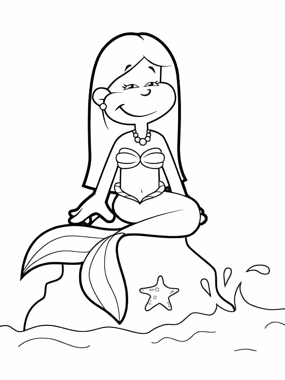 Mermaid iara coloring page (36)