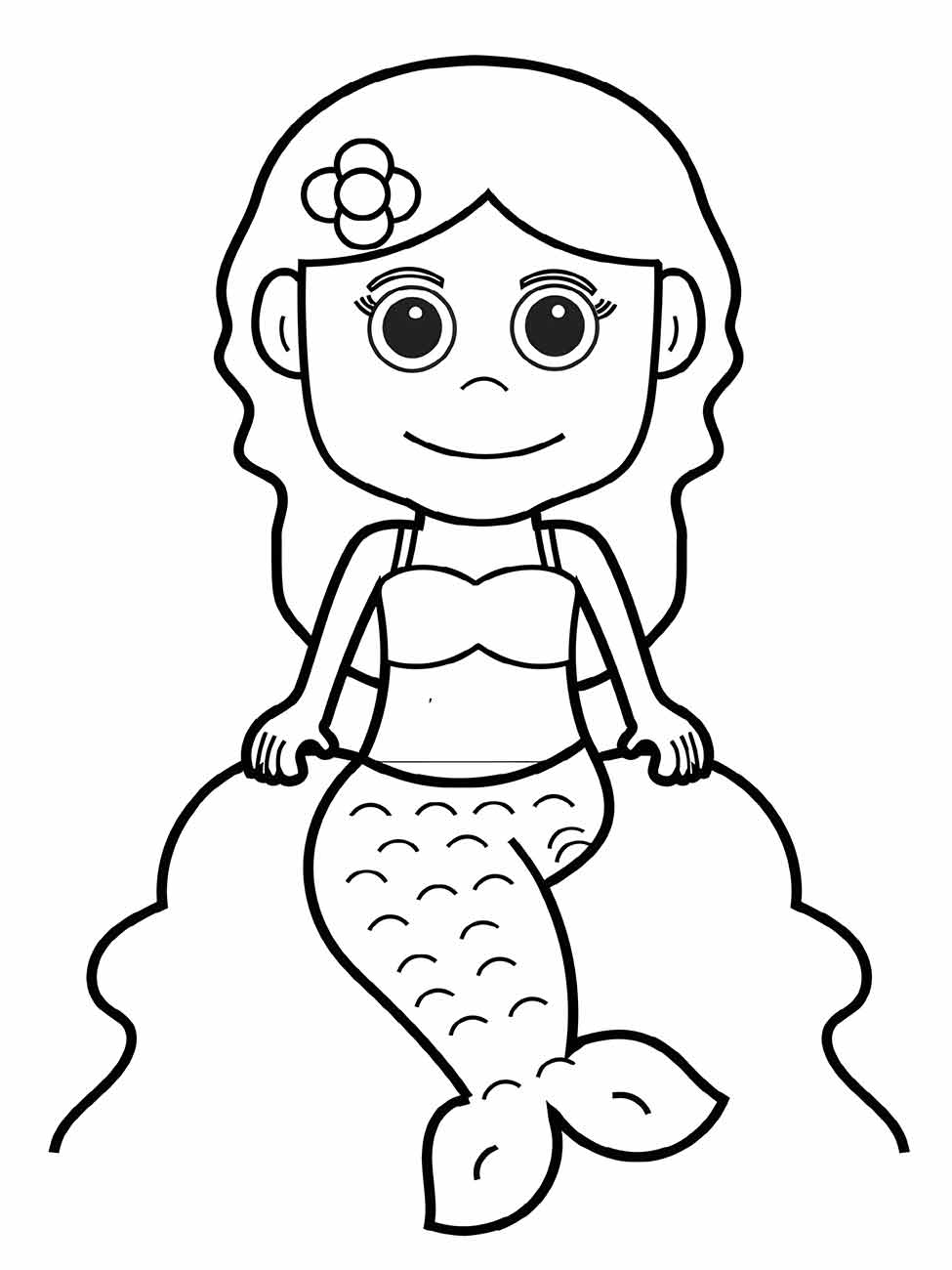 Mermaid iara coloring page (38)