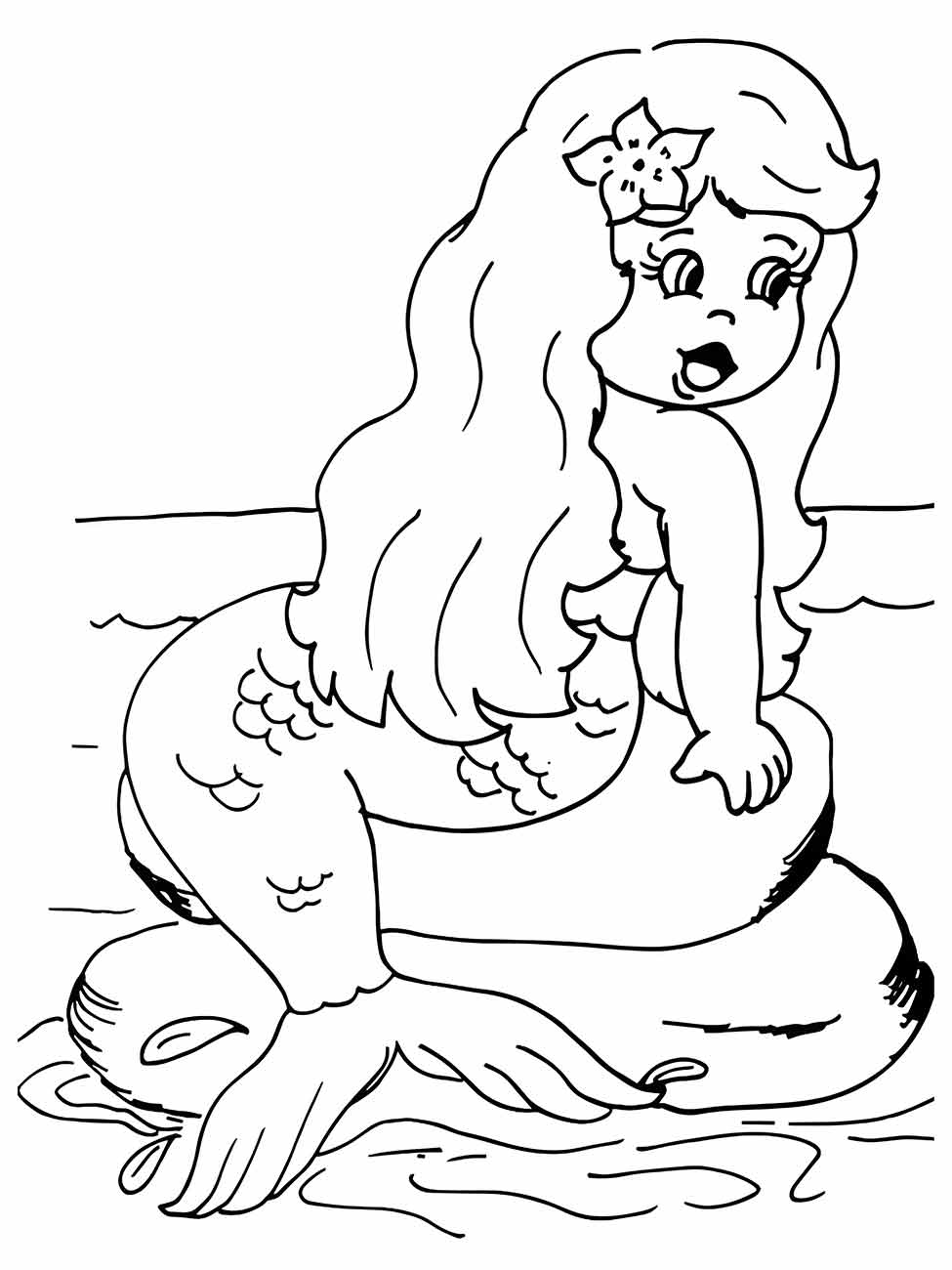 Mermaid iara coloring page (43)