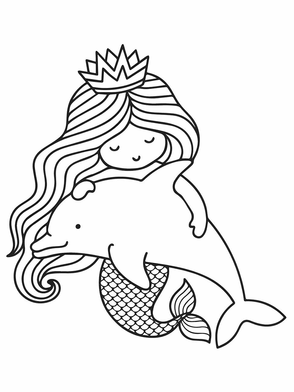 Mermaid iara coloring page (5)