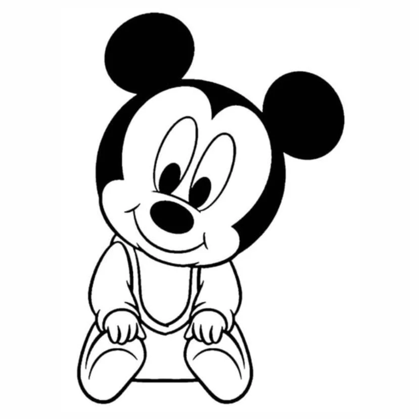 Mickey coloring page (1)