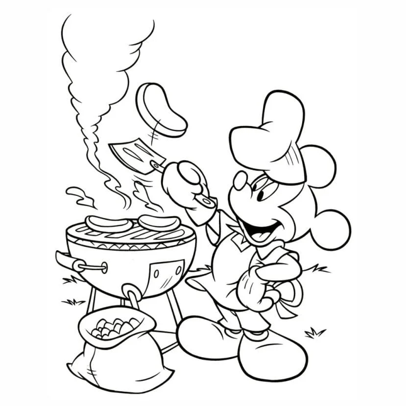 Mickey coloring page (3)