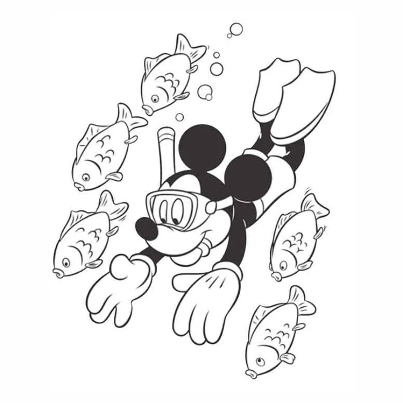 Mickey coloring page (4)