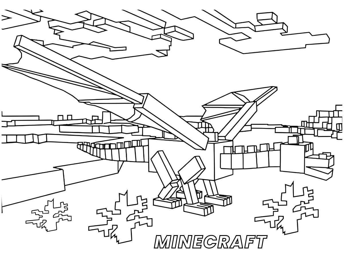 Minecraft coloring page (1)