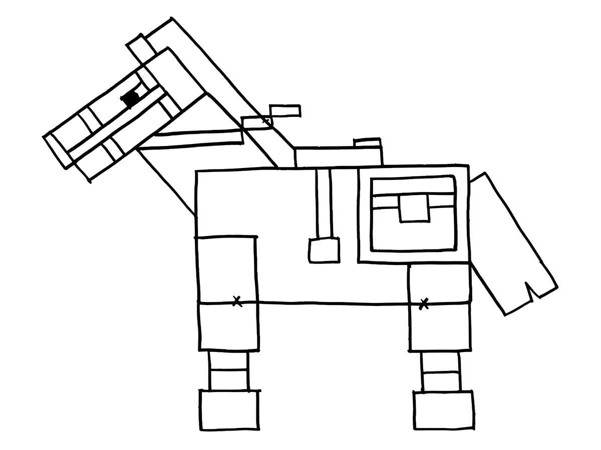 Minecraft coloring page (10)