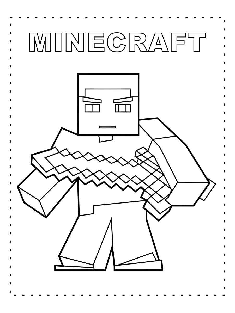 Minecraft coloring page (101)