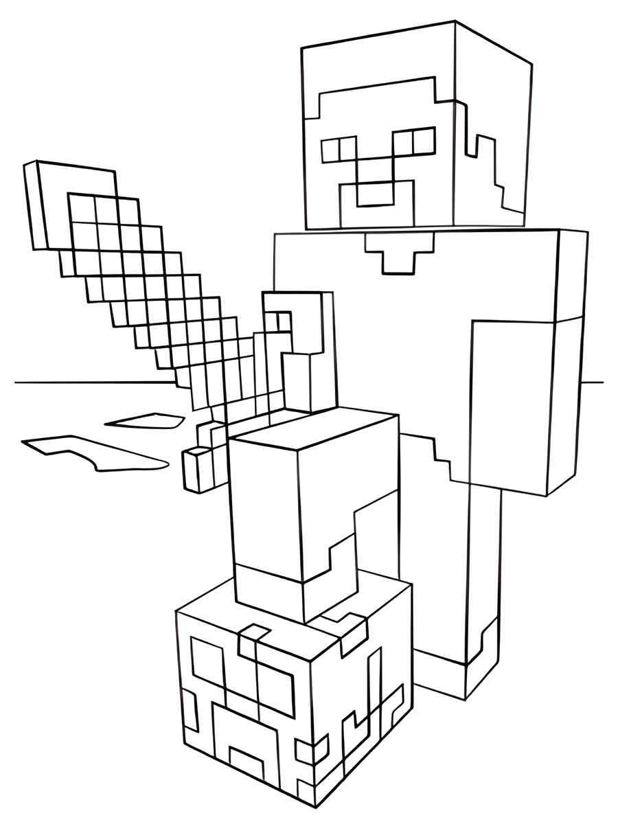 Minecraft coloring page (102)