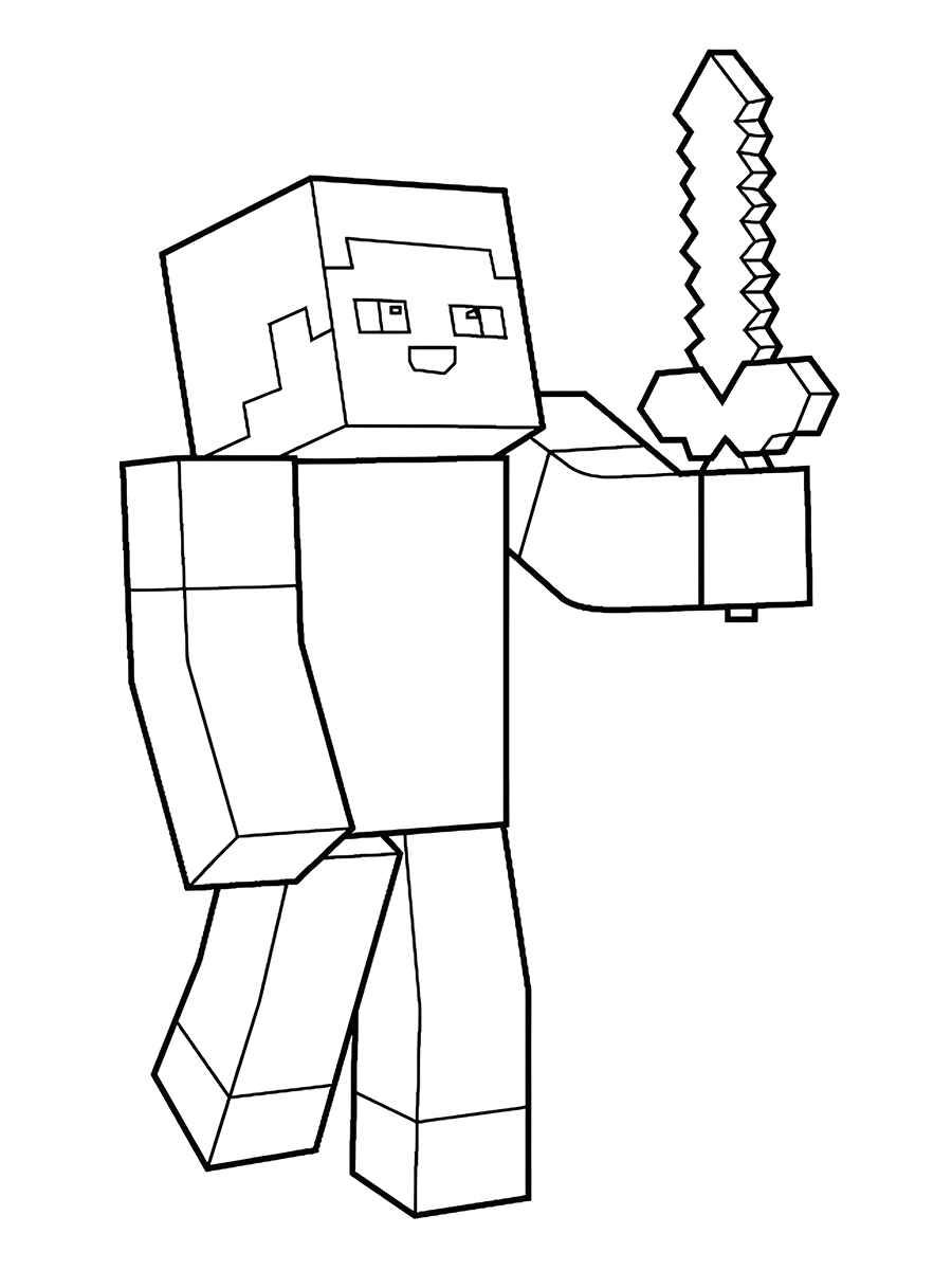 Minecraft coloring page (104)