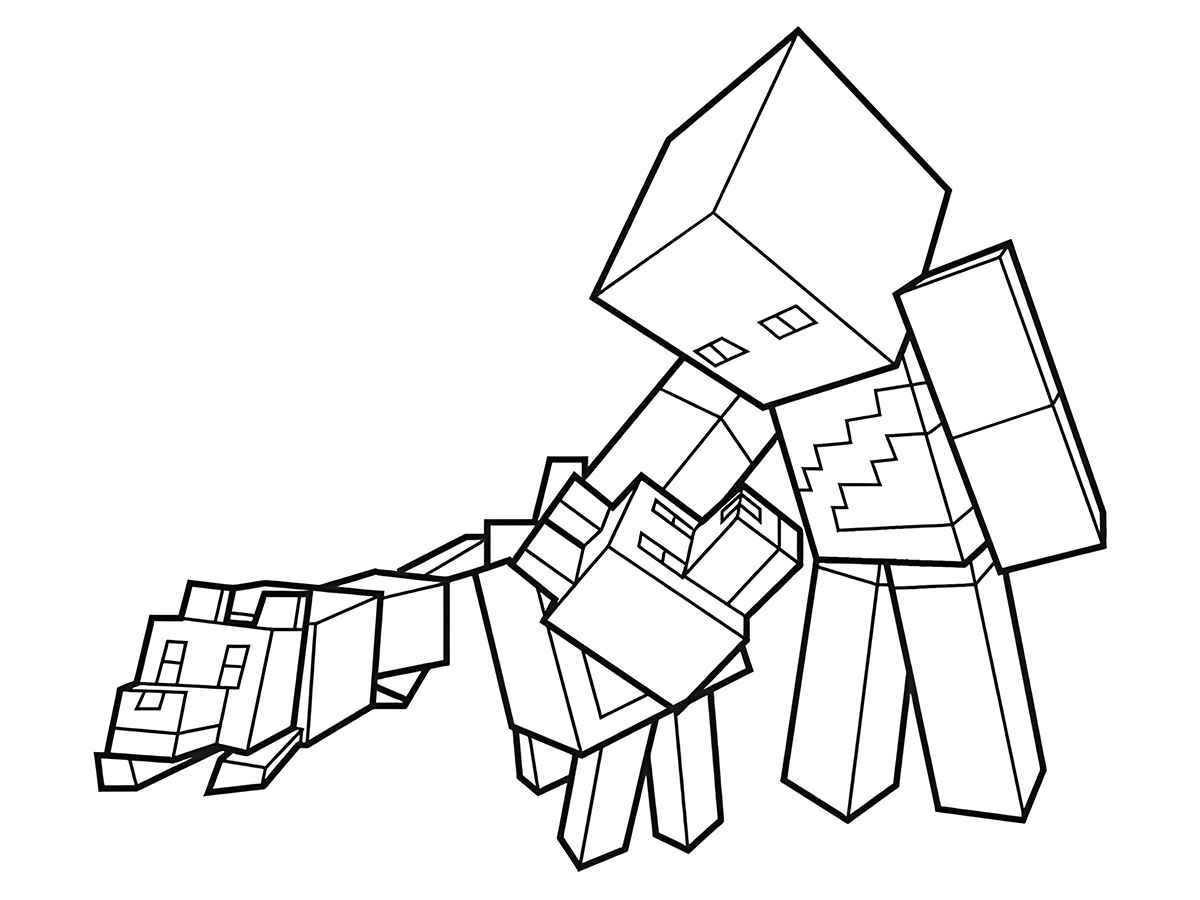 Minecraft coloring page (113)