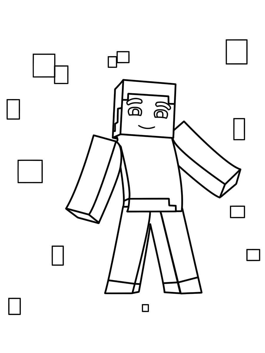 Minecraft coloring page (130)