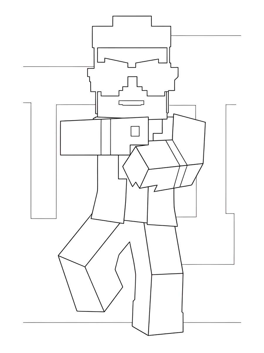 Minecraft coloring page (133)