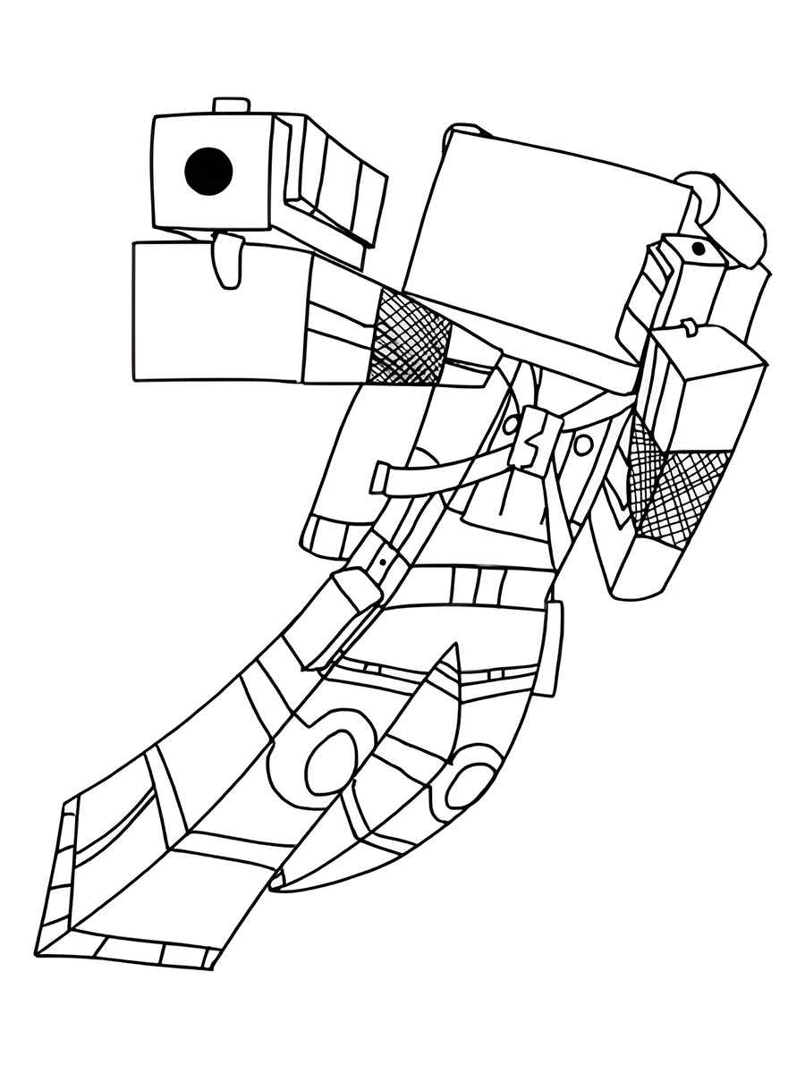 Minecraft coloring page (137)