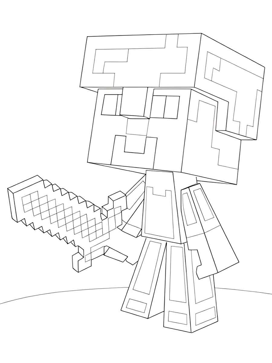 Minecraft coloring page (138)