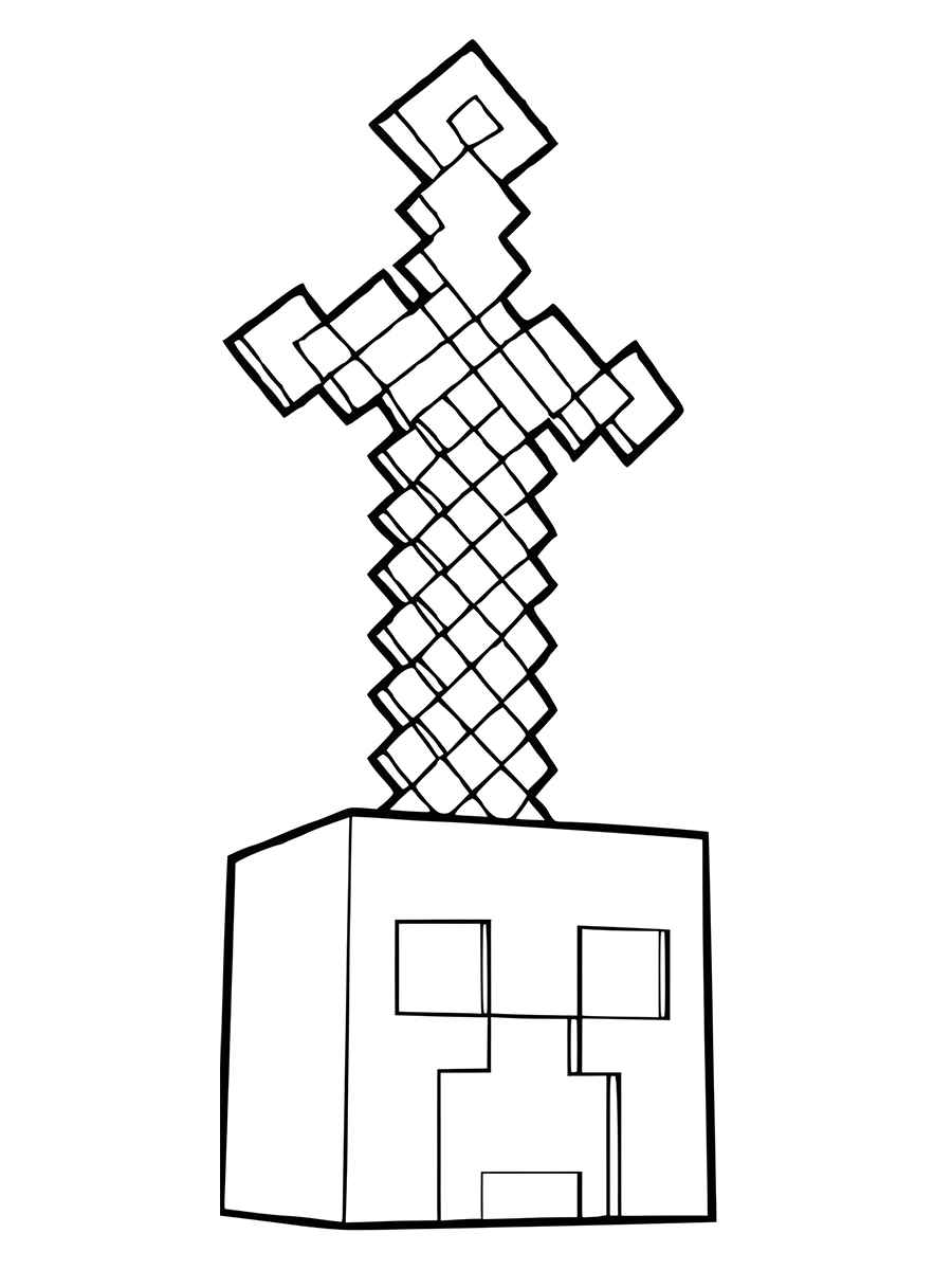 Minecraft coloring page (18)