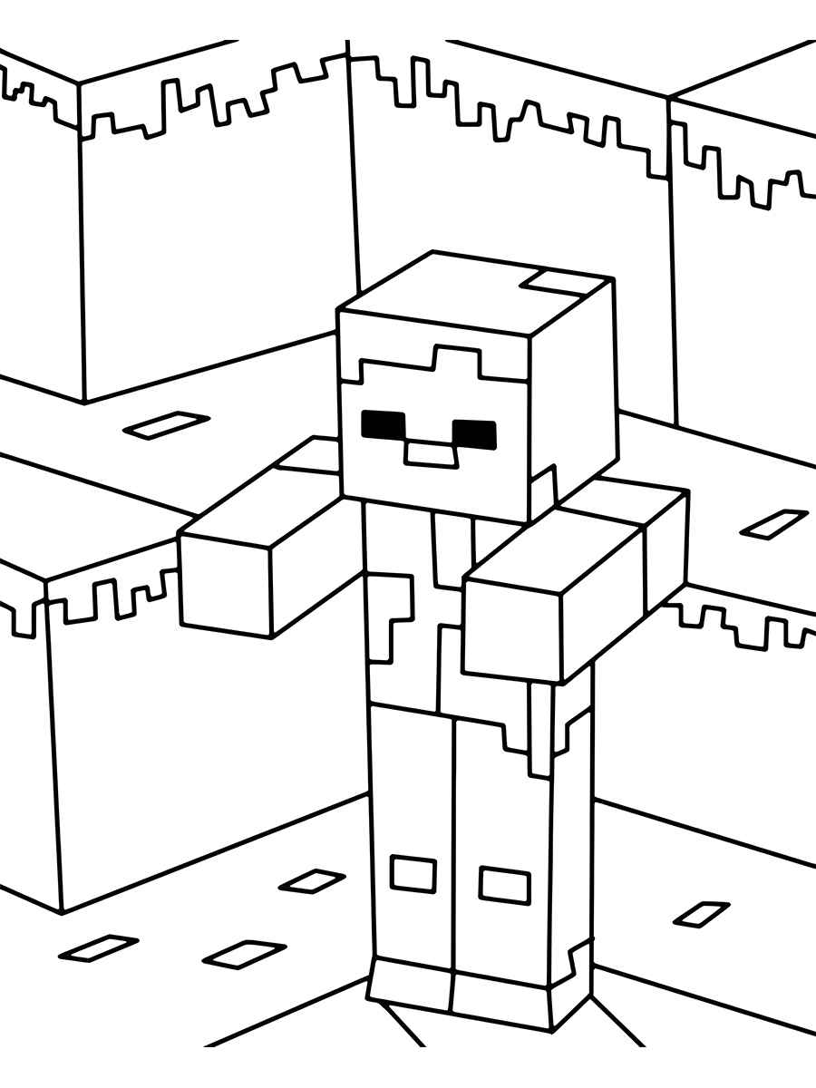 Minecraft coloring page (2)