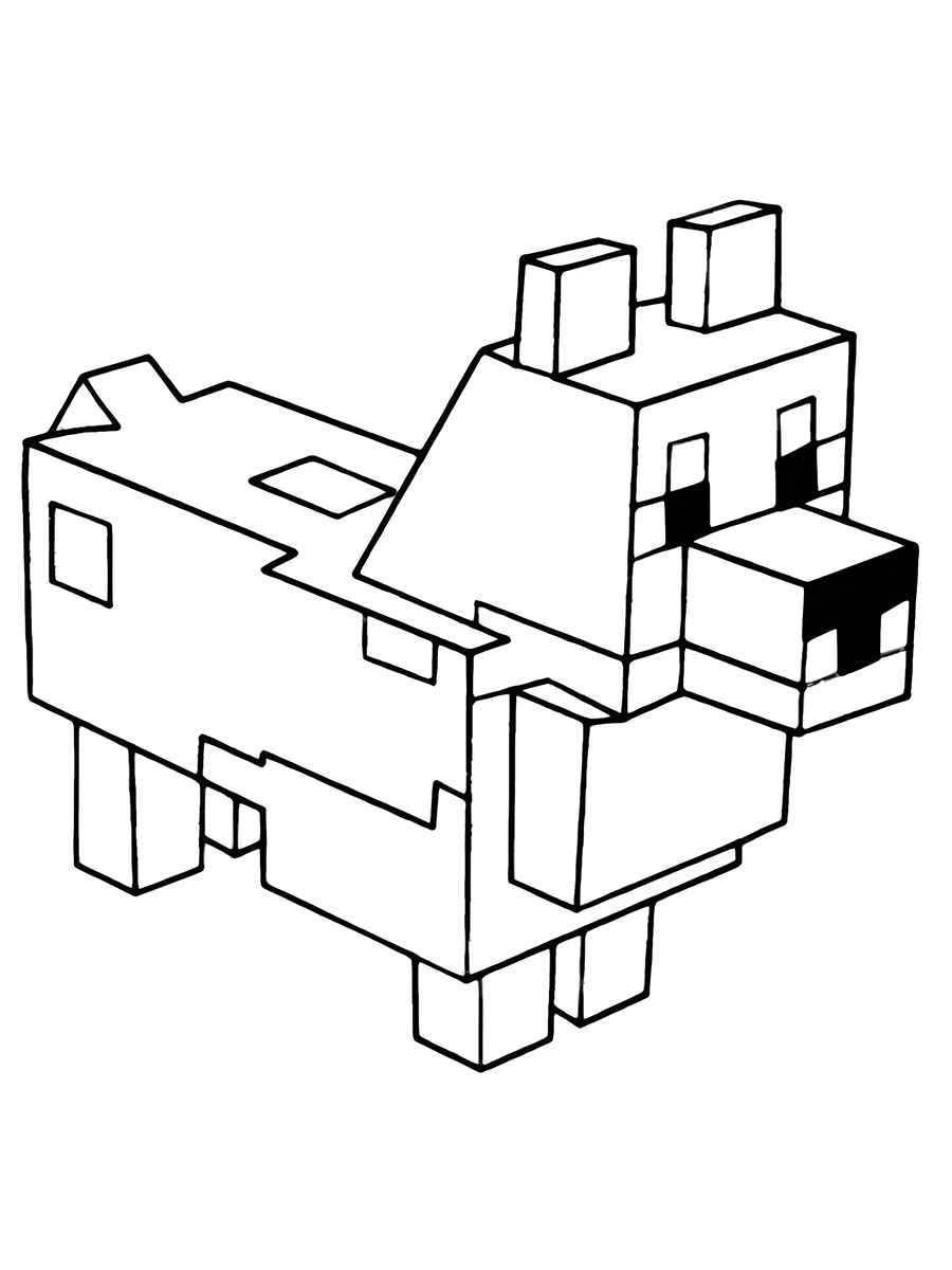 Minecraft coloring page (22)