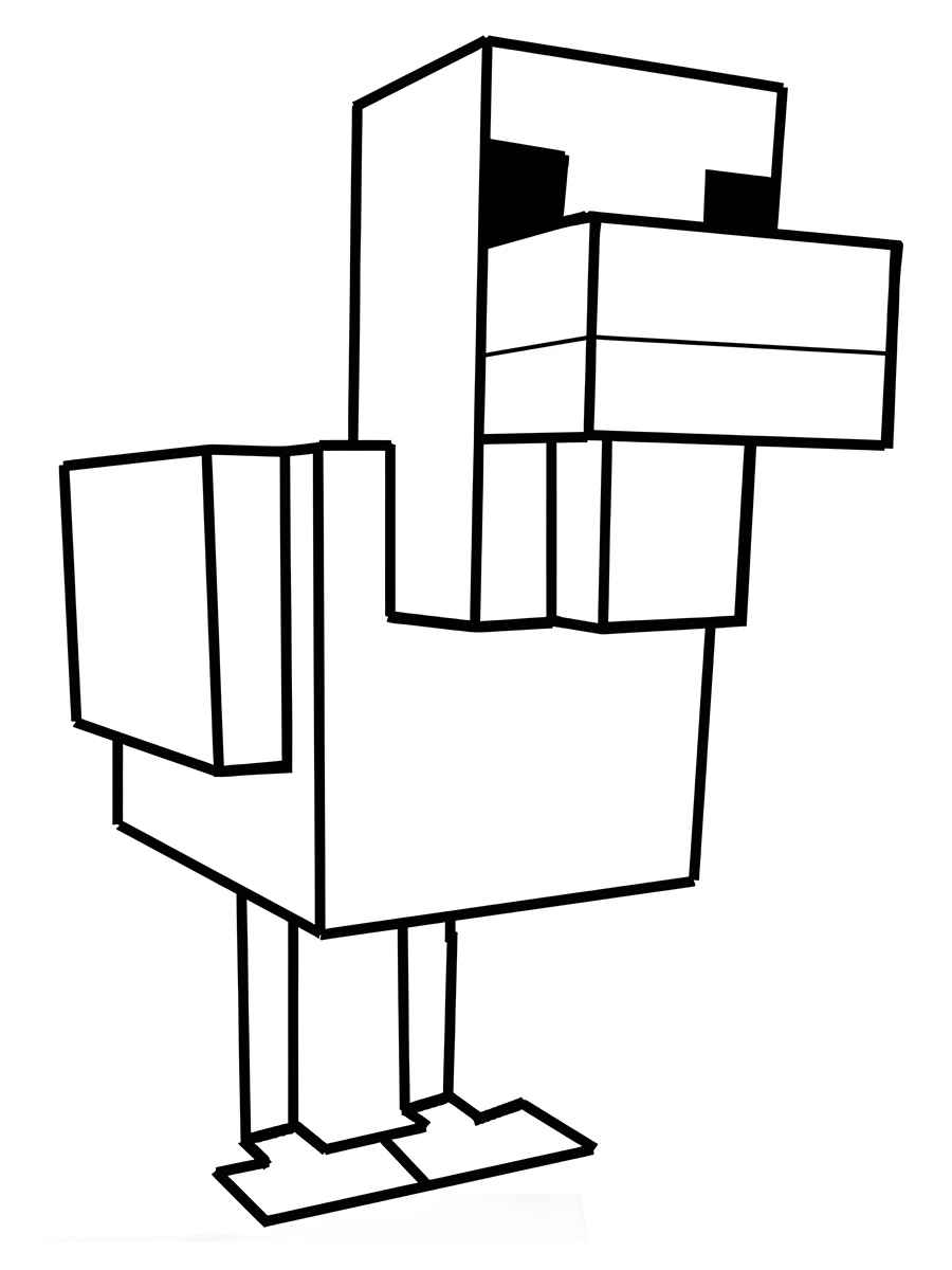 Minecraft coloring page (26)