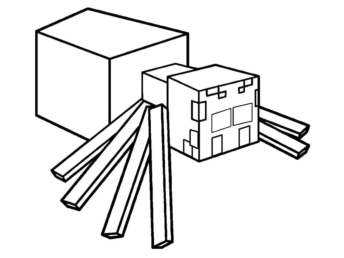 Minecraft coloring page (27)