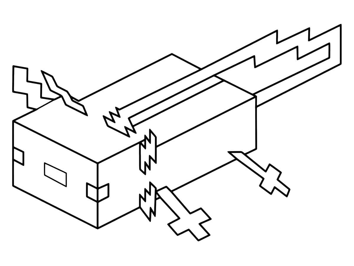 Minecraft coloring page (3)