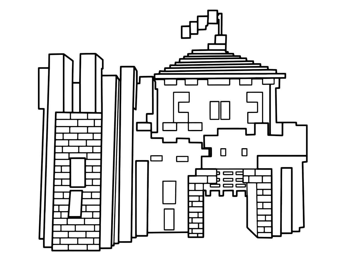 Minecraft coloring page (39)