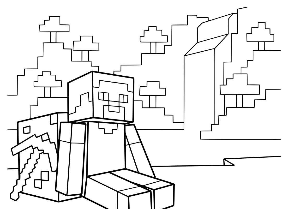 Minecraft coloring page (42)