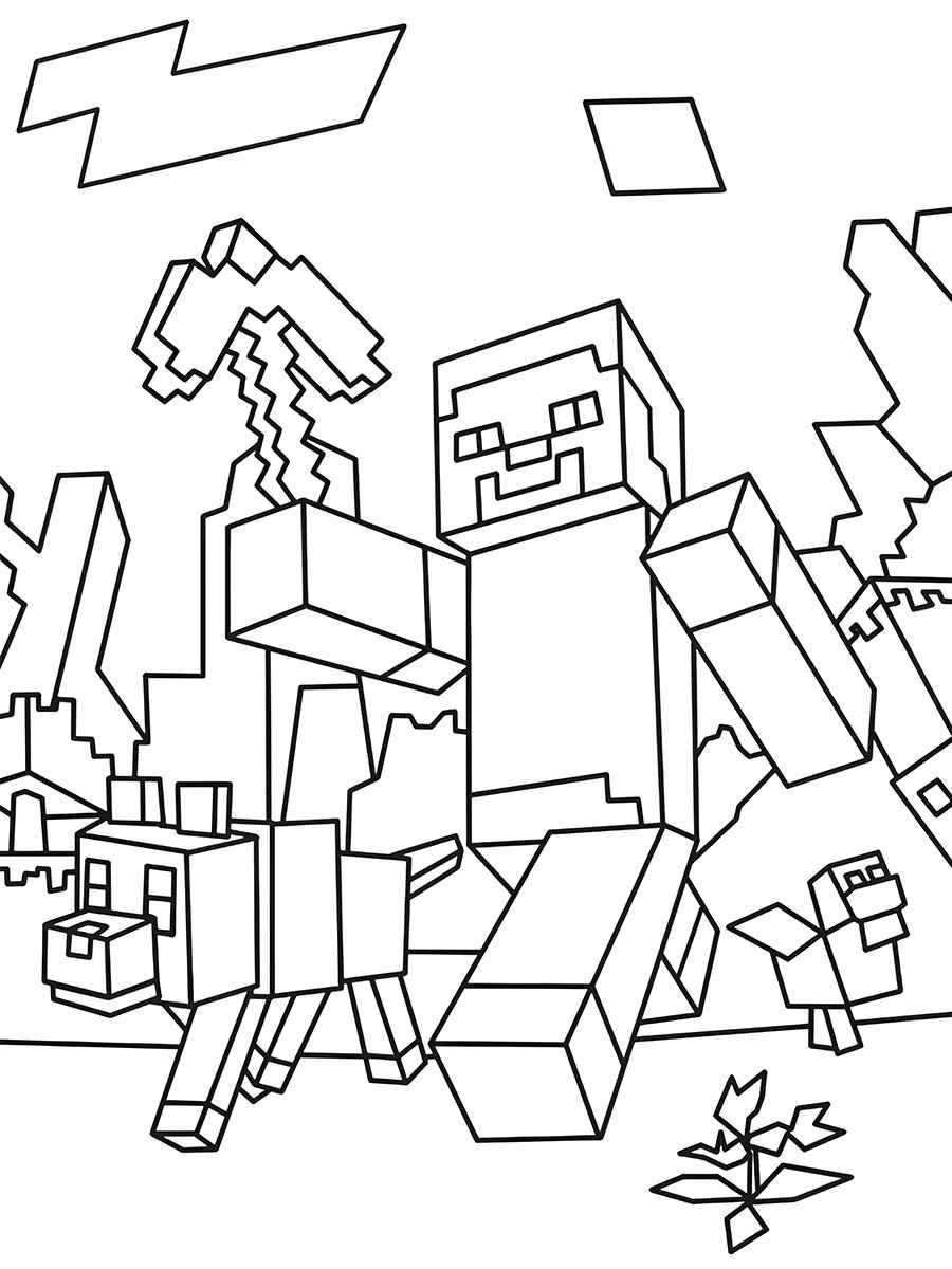 Minecraft coloring page (47)