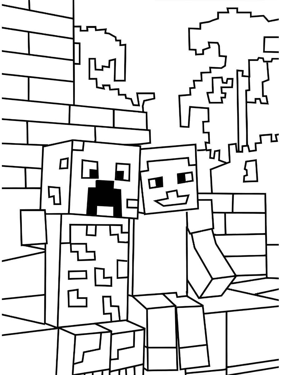 Minecraft coloring page (48)