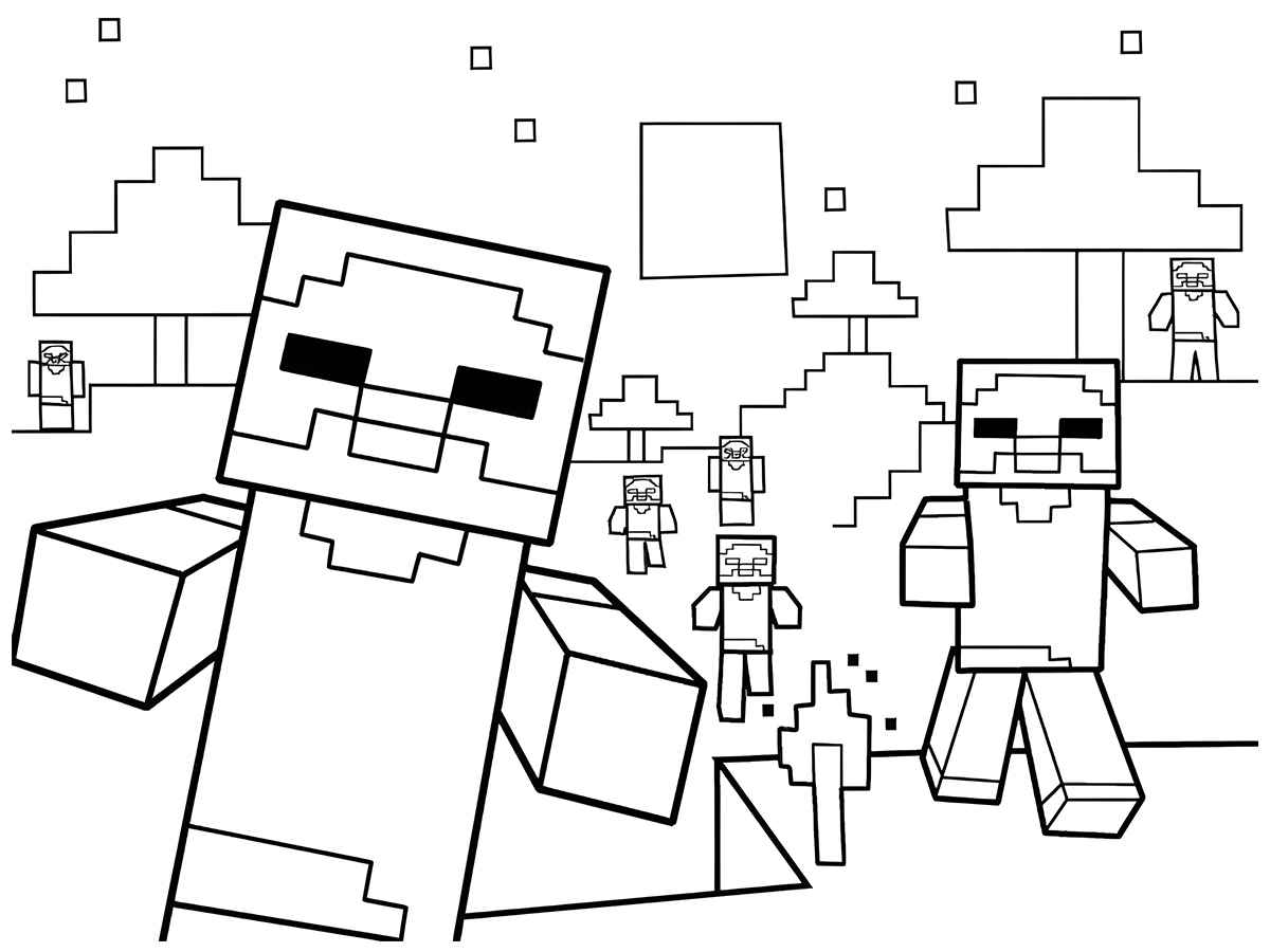 Minecraft coloring page (49)