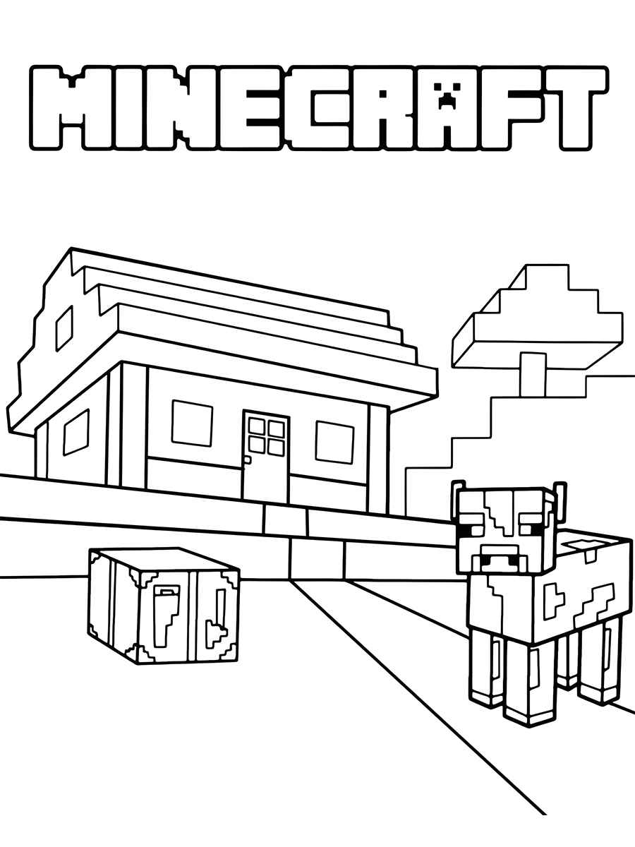 Minecraft coloring page (50)