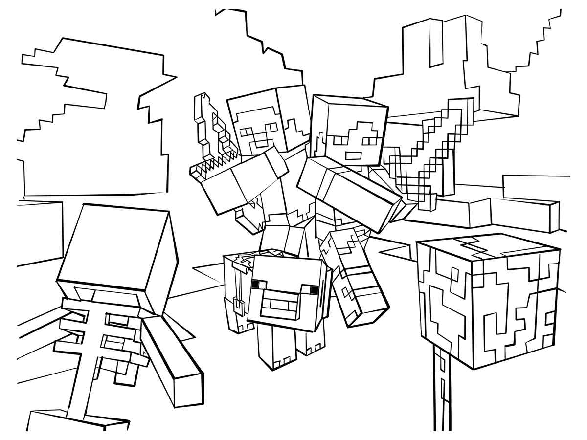 Minecraft coloring page (54)