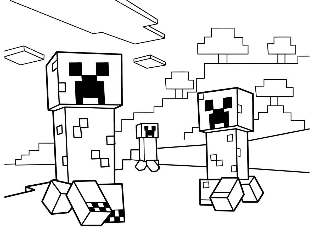 Minecraft coloring page (55)