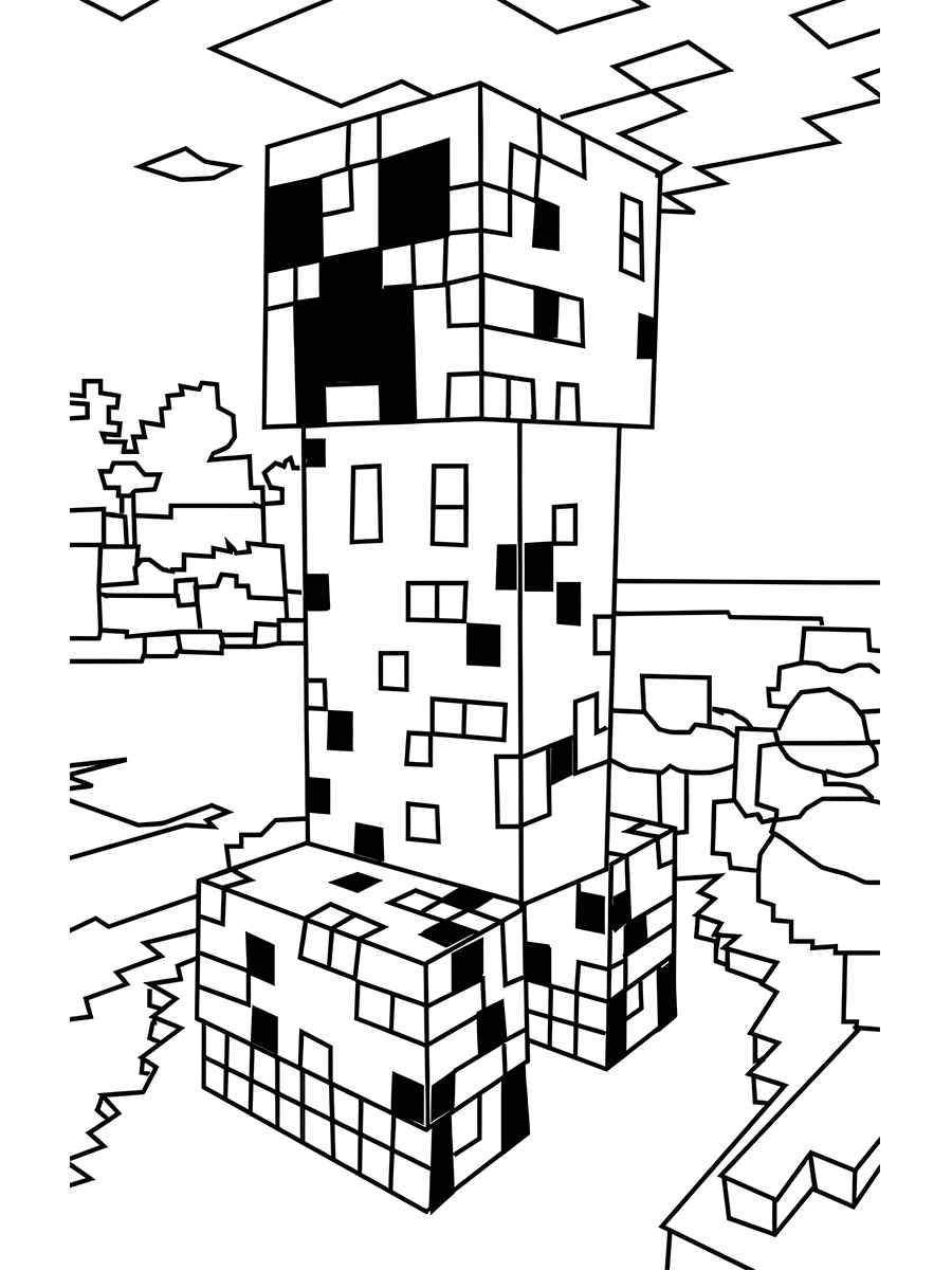 Minecraft coloring page (56)